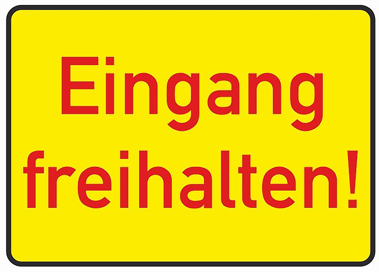 wetterfestes Schild Eingang freihalten! 200x280mm eBay
